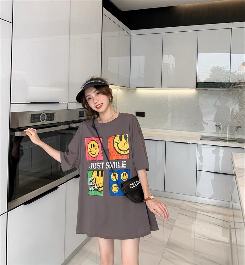 夏季A版冰丝大T，女装，卡琪涩