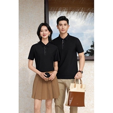 2025春夏高级感冰丝无痕POLO衫男女工作服团服LOGO刺绣L99205P48，男装Polo衫，星座1602B（原101B-1）