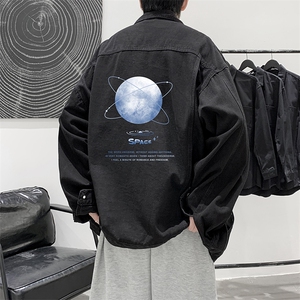 牛仔夹克男大码牛仔外套男茄克 NJ77241-P60图片