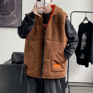 店主风2026新品冬季宽松羊羔毛马甲冬装加厚外套M2252-P76