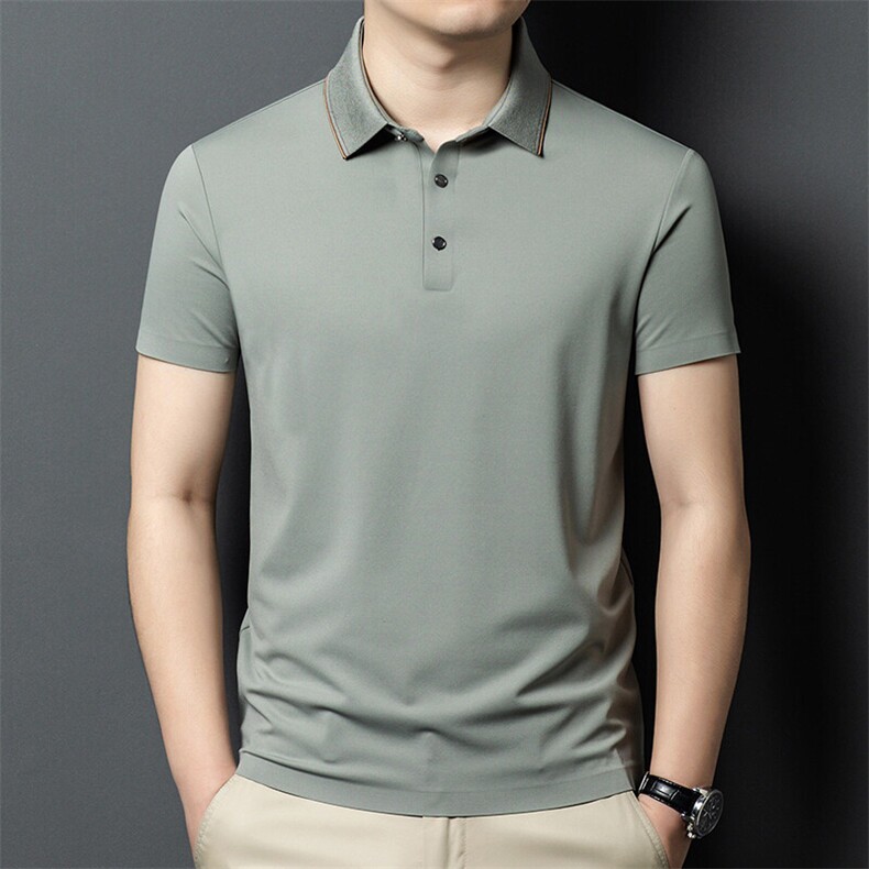 R-LZ7761夏季男士新款短袖T恤青年修身体恤商务休闲POLO衫，男装Polo衫，电商B360
