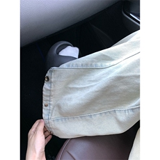 美式复古水洗宽松直筒牛仔裤男女百搭休闲直筒阔腿长裤N9355-p55，男装牛仔裤，星座1008