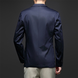 D33728秋冬新款男士西服薄款商务休闲男装外套轻薄通勤外衣