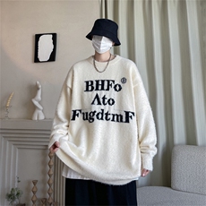 B229-P58美式复古慵懒软糯针织衫毛衣男秋冬设计感小众宽松线衣，男装针织衫/毛衣，星座512-6