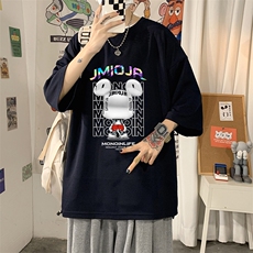Q11214P30春夏季七分袖t恤男大码五分袖男短袖中袖，男装T恤，电商A040