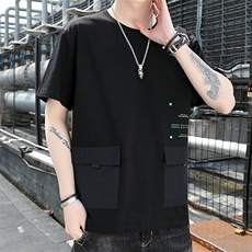 TX206-P32大码大码男士多口袋纯棉T恤上衣男，男装T恤，星座209