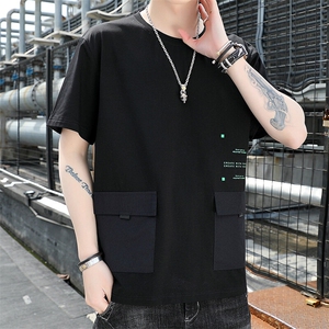 TX206-P32 大码 大码男士多口袋纯棉T恤上衣男图片