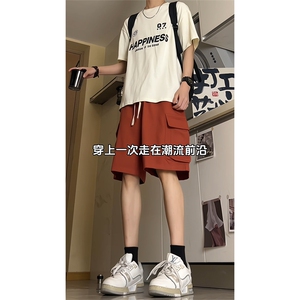 现货供视频 纯棉水洗刺绣工装短裤 A405特P40图片