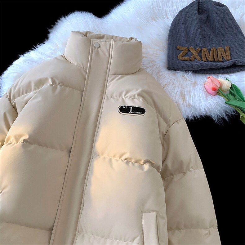 棉衣男冬季新款港风宽松羽绒棉学生立领面包服MF700-P58(现货,男装棉衣,星座214-3