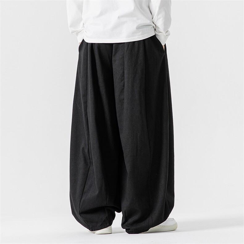 秋冬新款大码日系工装裤休闲裤宽松垂感阔腿裤风潮K269/P65，男装工装外套，钱塘713