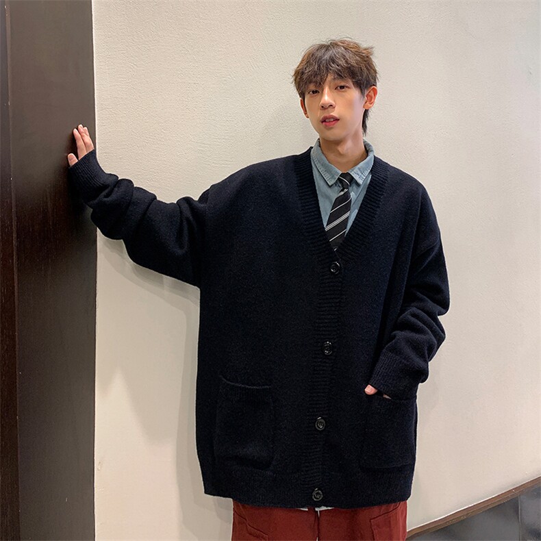 男士情侣针织纯色开衫毛衣男A367MK06P60控78,男装针织衫/毛衣,电商A367