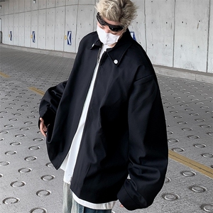 小众cleanfit垫肩行政夹克2024高级感飞行员外套男春秋W6024-P60图片