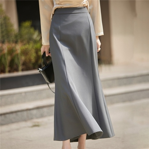 2025秋冬百搭时尚简约半身裙舒适简约，女装半身裙，圣丽羊绒
