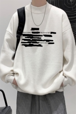 半高领毛衣男大码胖子针织衫毛线衣M18445-P45加绒款-P65，男装针织衫/毛衣，电商A040