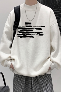 半高领毛衣男大码胖子针织衫毛线衣 M18445-P45 加绒款-P65图片