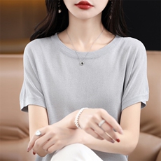 短袖t恤女2025新款夏季薄款宽松显瘦打底上衣小衫，女装T恤，贵皇网供仓
