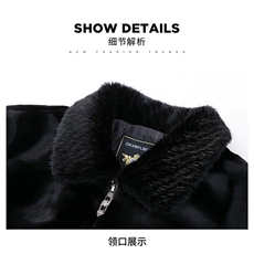 秋冬男士加厚御寒保暖防金貂绒皮草外套短款时尚男装水貂冬季上衣，男装夹克，钱塘6003（原4033）