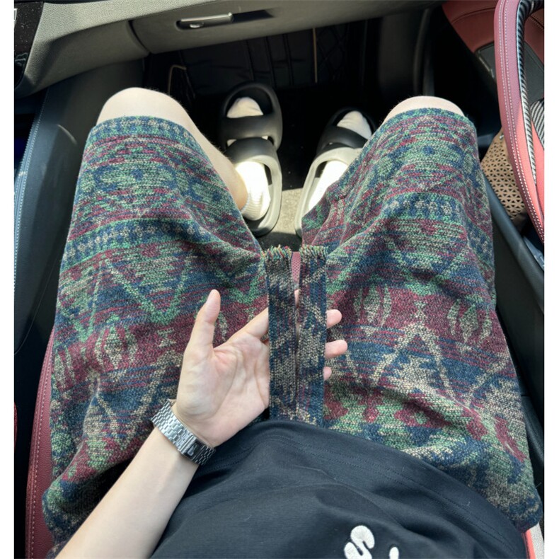 男式重磅定制短款毛感小短裤直筒提花五分中裤D557/P45,男装牛仔裤,星座206（原A221）