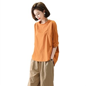 2025夏季新款时尚休闲宽松大码显瘦中年妈妈两件套减龄棉麻套装女图片