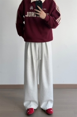 版A429-YK324-特批40秋冬含棉重磅老钱风山本卫裤压褶休闲裤，男装休闲裤，电商A429
