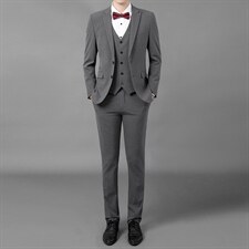 西服三件套套装男士商务帅气英伦风中青年正装外套ASD17211-P375图片