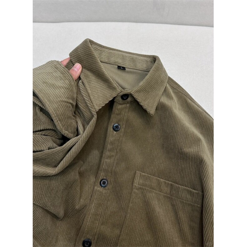 灯芯绒衬衫1302-GC23-P40成分100聚酯纤维，男装衬衫，星座1302