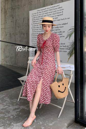 夏季新款碎花连衣裙，女装连衣裙，斯瑞威