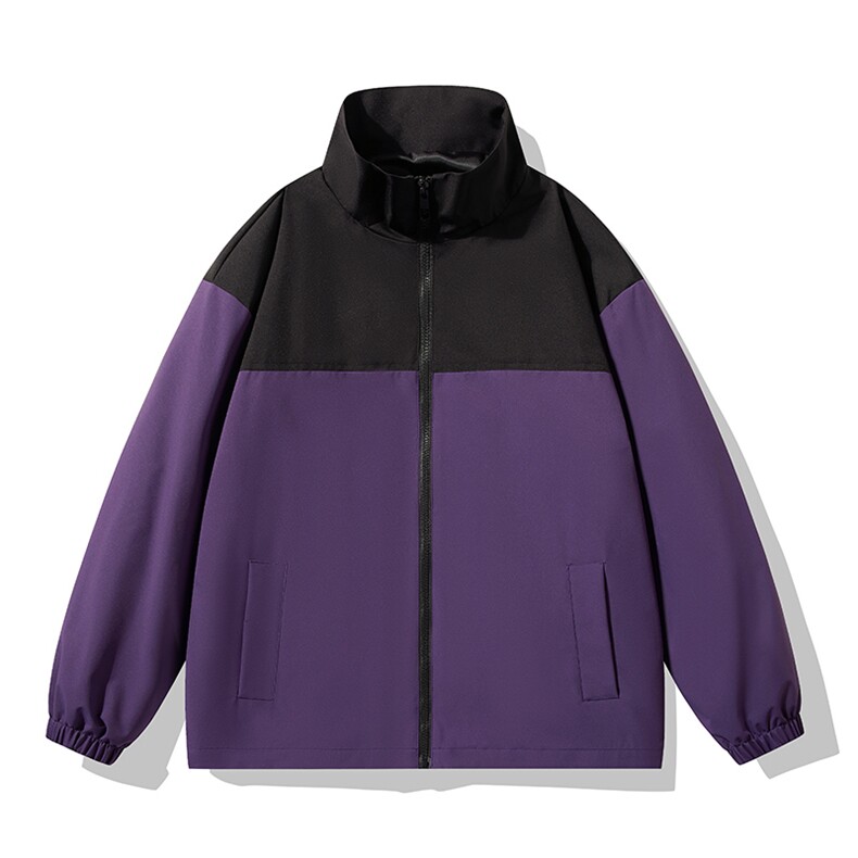 户外撞色翻领冲锋衣情侣外套防风登山服夹克男平铺YHJK8827-P50,男装夹克,星座717
