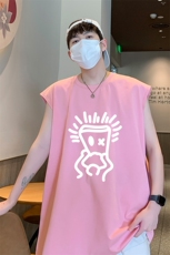 已注册得物直播抖音品质纯棉250克重磅男无袖背心T恤T569P28控39，男装背心/马甲，电商C408(原B339-1)