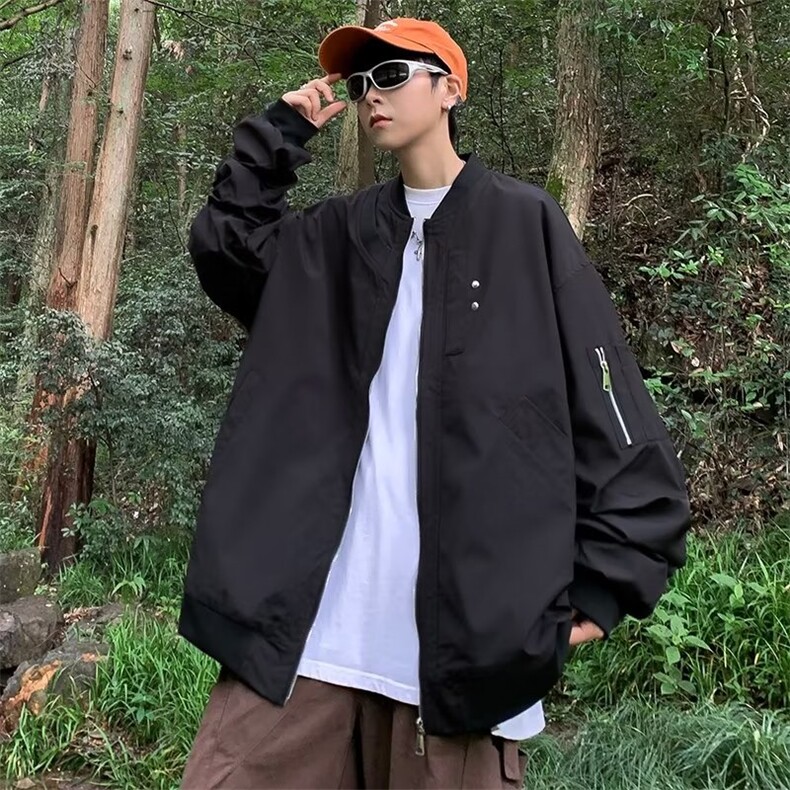 夹克男潮街头痞帅宽松外套棒球服情侣休闲上衣潮JK902P63,男装夹克,星座410-2
