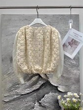 钩花镂空开衫，其它，时代公主