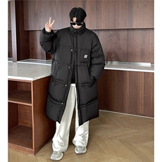 1港风美式复古潮牌中长款大码M-5XL过膝羽绒服男77930P258控378，男装羽绒服，星座226-2