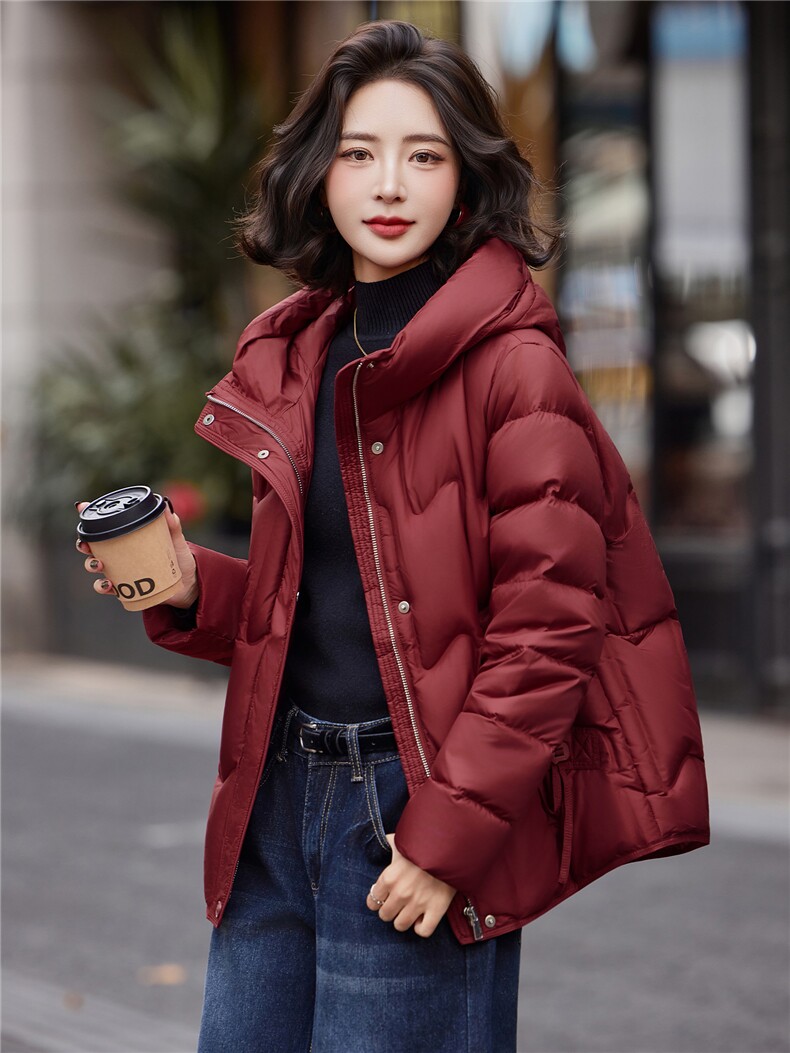 2025年冬季新款韩版优雅气质羽绒服保暖轻便,女装羽绒服,姿萝菲