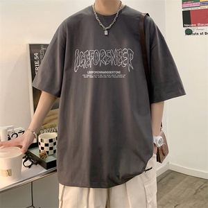 抖音得物二开 现货 220克夏装重磅美式高街宽松短袖t恤 MT305图片