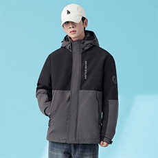 男装冬装新款青少年加厚保暖时尚男士日常白鸭绒羽绒服7518-P145，男装羽绒服，星座1210A