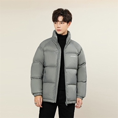 冬季加厚男士字母印花羽绒服潮流外套休闲青年A266-YR2513-P215，男装羽绒服，电商A266