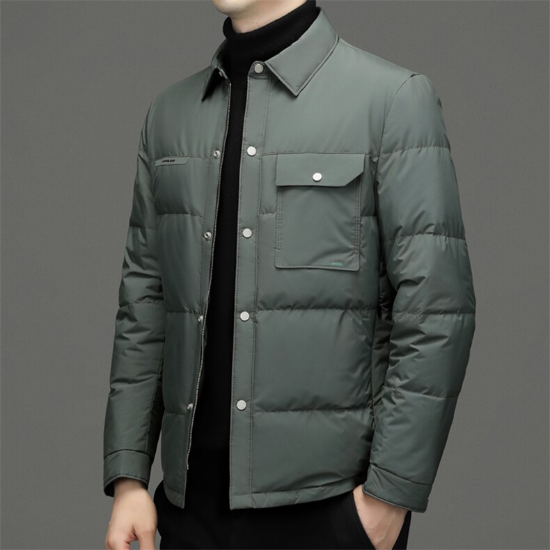 BW8626钱塘2020-2中年男士时尚休闲简约百搭冬季厚款羽绒服P200,男装羽绒服,钱塘207-2
