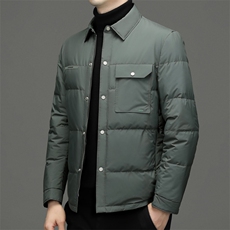 BW8626钱塘2020-2中年男士时尚休闲简约百搭冬季厚款羽绒服P200，男装羽绒服，钱塘207-2