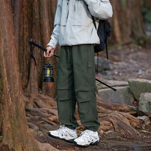 美式复古vibe风裤子高街潮牌机能工装裤男山系户冲锋裤 P48图片