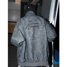 2026港风扎染面料字母刺绣男金属装饰大码M-5XL夹克男JK77861P85，男装夹克，星座227-7