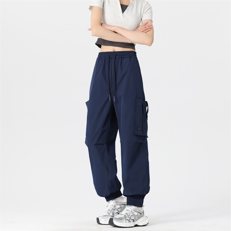 户外束脚冲锋裤女夏季宽松休闲裤登山纽扣工装裤A406K3505特P58,男装休闲裤,星座309（原A406）