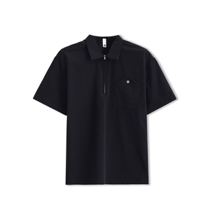 黑色2023夏装社会小伙男士纯色短袖衬衫男衬衣潮C3302-P58控价78图片