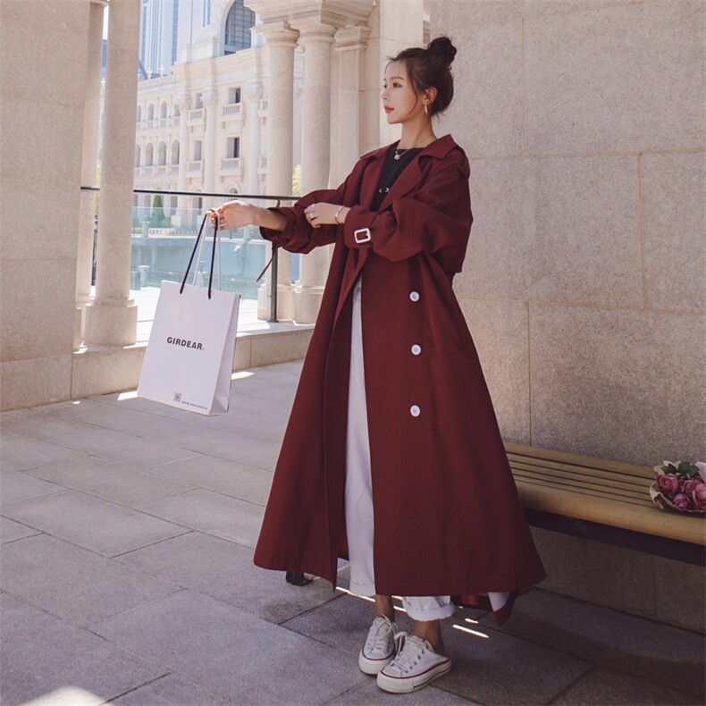 现货2021春秋季新款风衣外套225-2021-P145（控198）,女装风衣,浙宝225