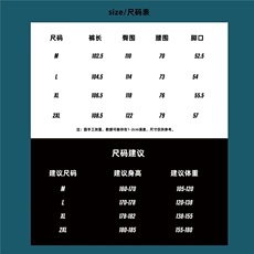 1506A/GK0200/P32冲锋裤子男款春夏季痞帅潮牌宽松休闲长裤，男装休闲裤，星座1506A