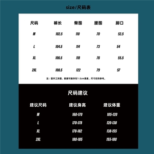 1506A/GK0200/P32冲锋裤子男款春夏季痞帅潮牌宽松休闲长裤图片