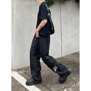 B221 美式ins街头hiphop休闲情侣宽松运动裤子 LK23117-P60 控78图片