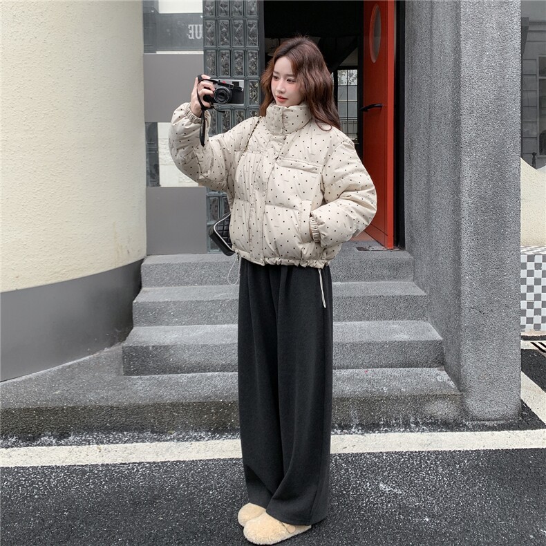 2025冬季新款时尚波点羽绒服2c307-8920p245k358,女装羽绒服,2C307