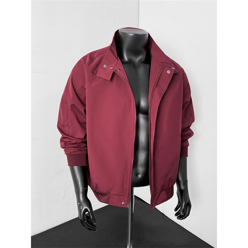 抖音得物品质2026春季新款夹克男立领美式飞行棒球服外套6168-P35，男装夹克，星座207