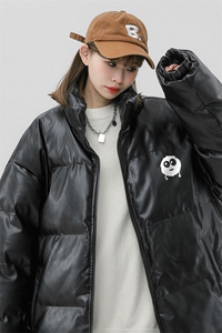 中性风 新款冬季时尚百搭宽松PU皮棉服外套MY6457P115控158图片