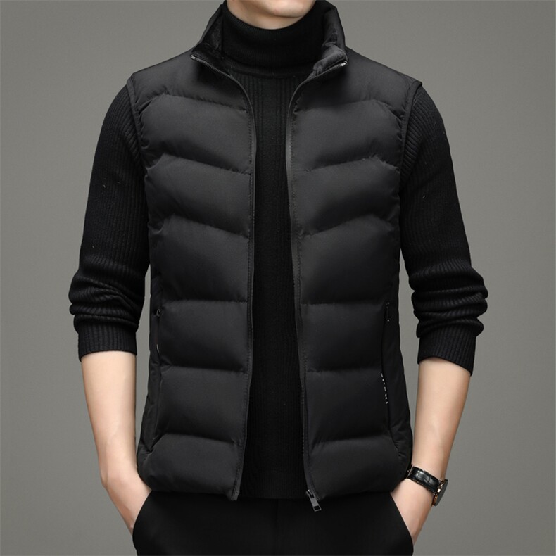 秋冬季马甲男士潮保暖休闲百搭外套立领宽松棉服SNNMJ22012-P100,男装背心/马甲,电商B212（原钱塘6029）